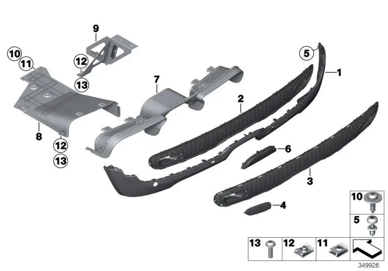 BMW Halter Luftführung links R56 51747370213 - MINI R56N