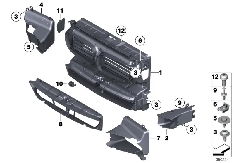 BMW Luftführung Bremse rechts F10 F11 51747331784 - 5er F10, 5er