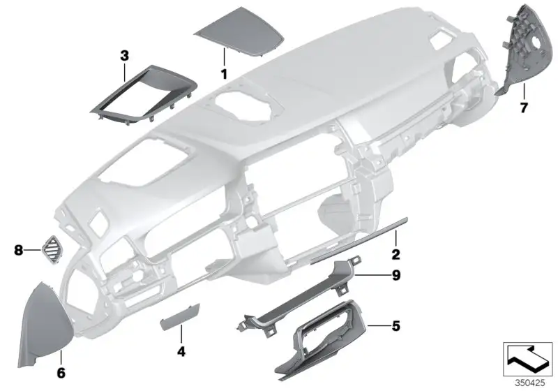 BMW Blende Head-Up Display F10 F11 51459209798