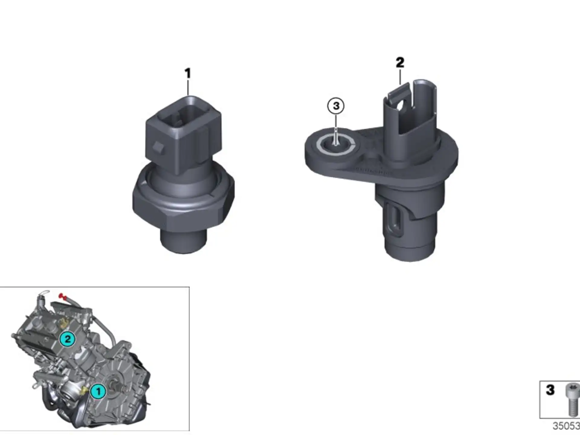 BMW Nockenwellensensor A40 K18 K19 K46 K47 K48 K49 K50 K51 K52 K53 K54 K61 K80 K81 K82 I01 12728523317