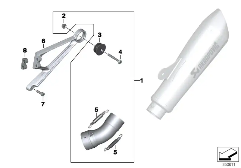 BMW Halter Endschalldämpfer K21 77118536136