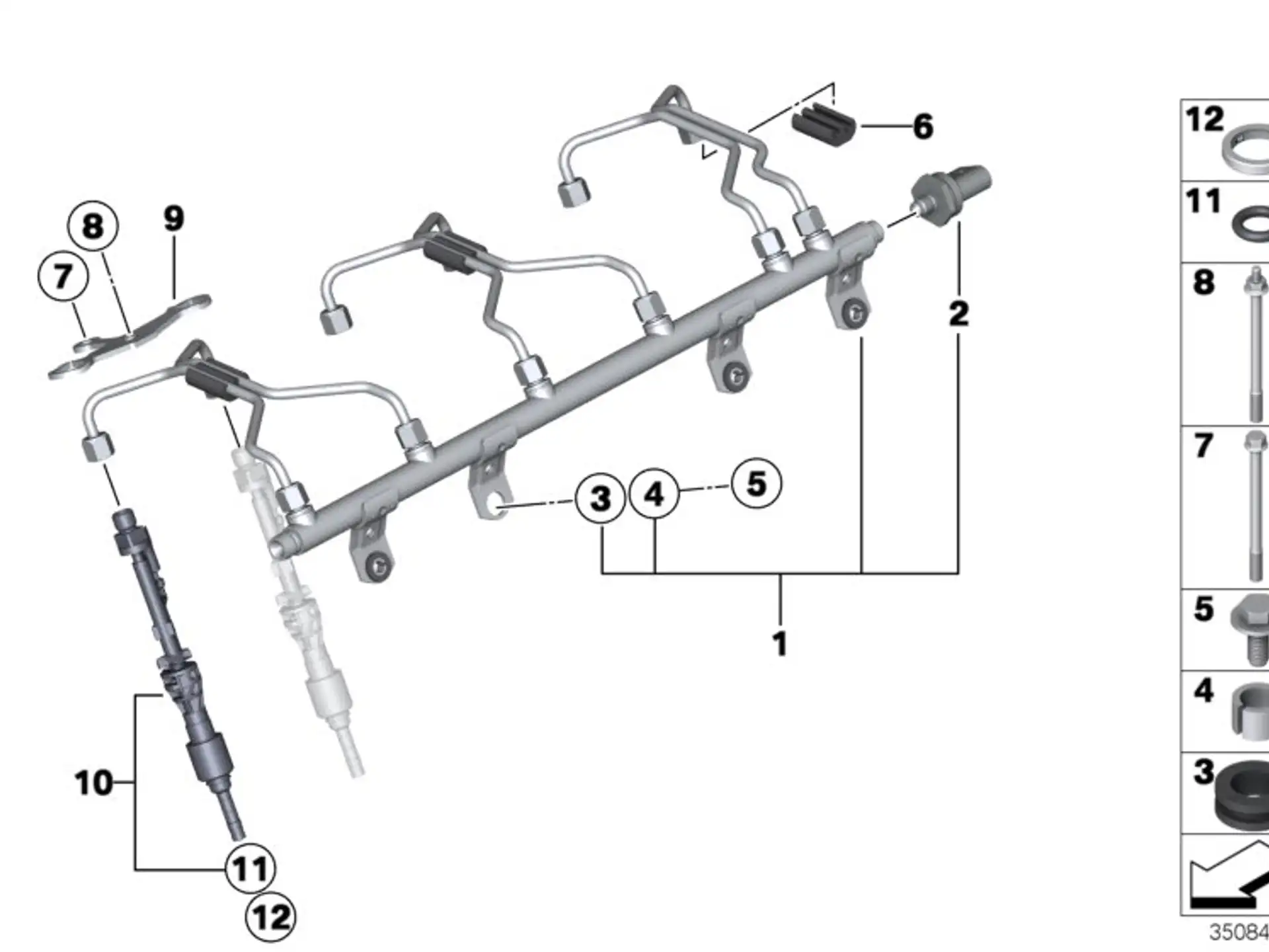 BMW Dichtring E70 E71 E82 E84 E88 E89 E90 E91 E92 E93 F01 F02 F06 F07 F10 F11 F12 F13 F15 F16 F20 F21 F22 F23 F25 F26 F30 F31 F32 F33 F34 F36 F39 F45 F46 F48 F80 F82 F83 F85 F86 F87 F87N G01 G02 G11 G12 G30 G31 G32 I12 I15 F54 F55 F56 F57 F60 13537591006