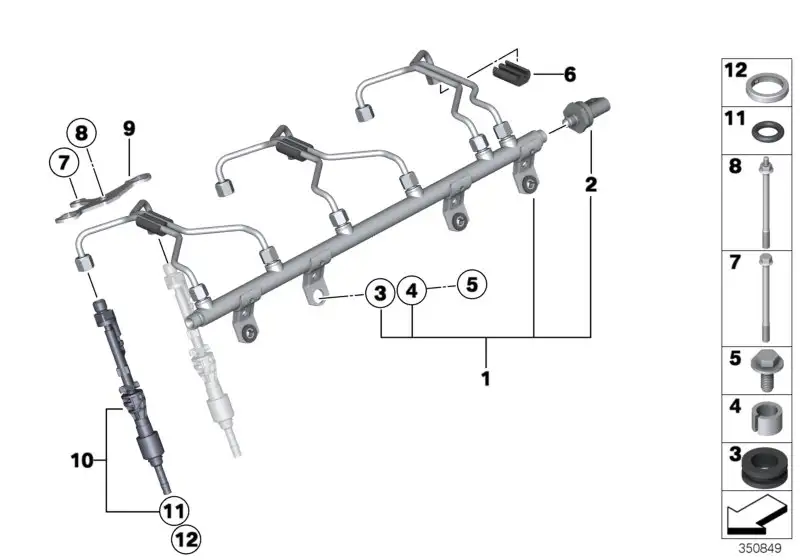 BMW Dichtring E70 E71 E82 E84 E88 E89 E90 E91 E92 E93 F01 F02 F06