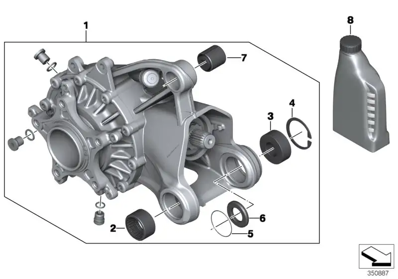 BMW Gummilager K50 K51 K52 K53 K54 33178543509 - Bildposition 07