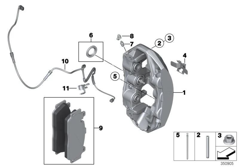 BMW Spreizfeder E70 E71 F06 F10 F12 F13 F80 F82 F83 F85 F86 F87N 34117845746