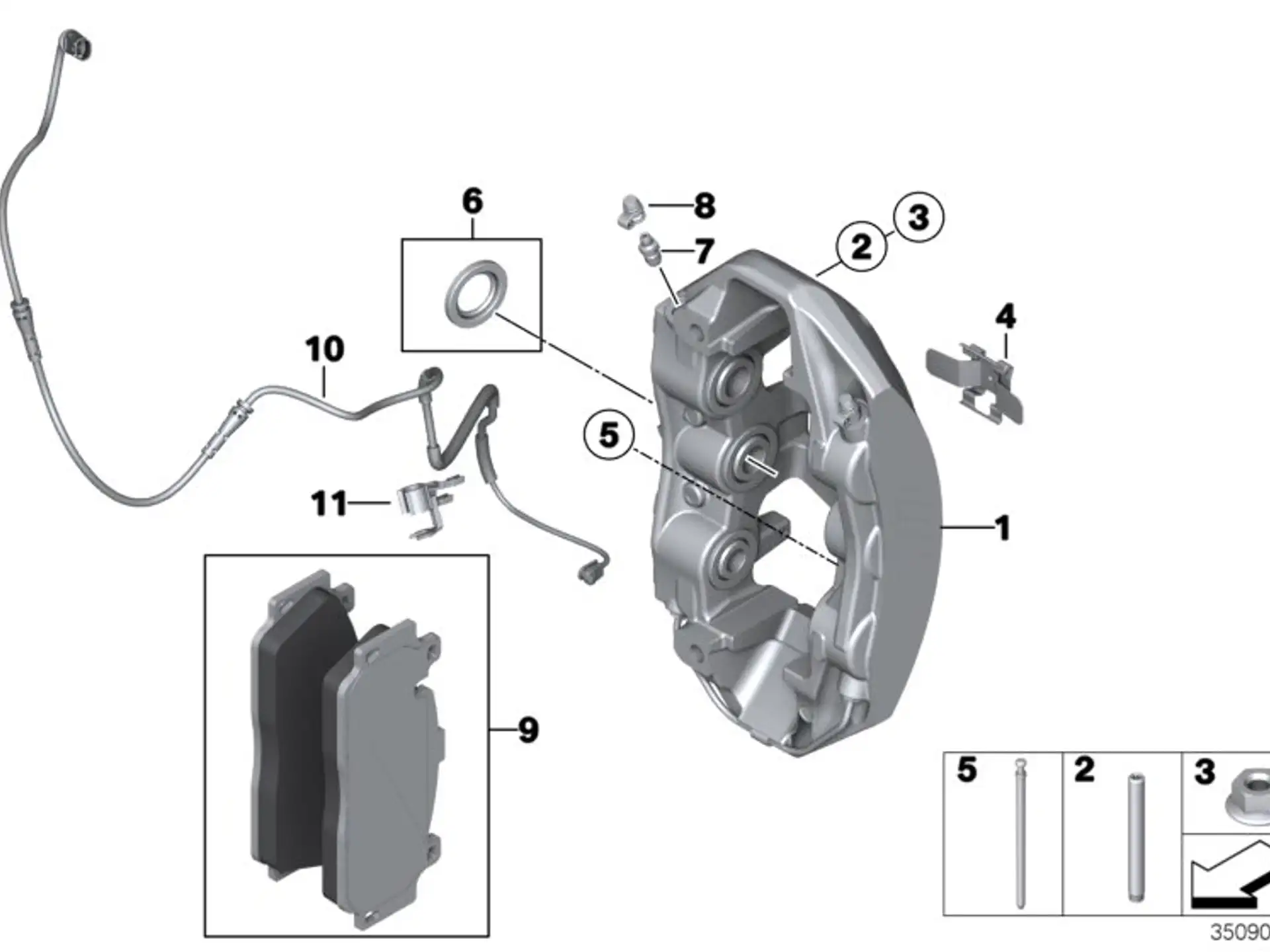 BMW Spreizfeder E70 E71 F06 F10 F12 F13 F80 F82 F83 F85 F86 F87N 34117845746