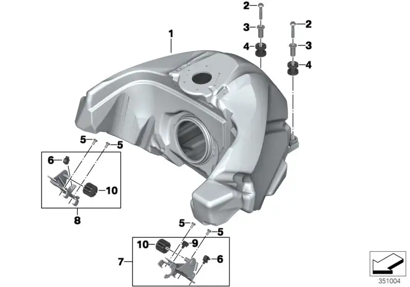BMW Kraftstoffbehälter K52 16118520631