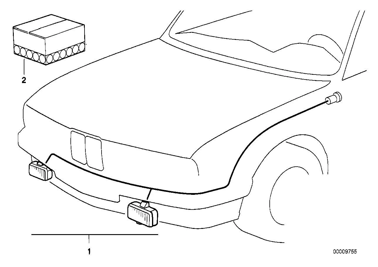 BMW Kabelsatz Nebelscheinwerfer E36 61129410398