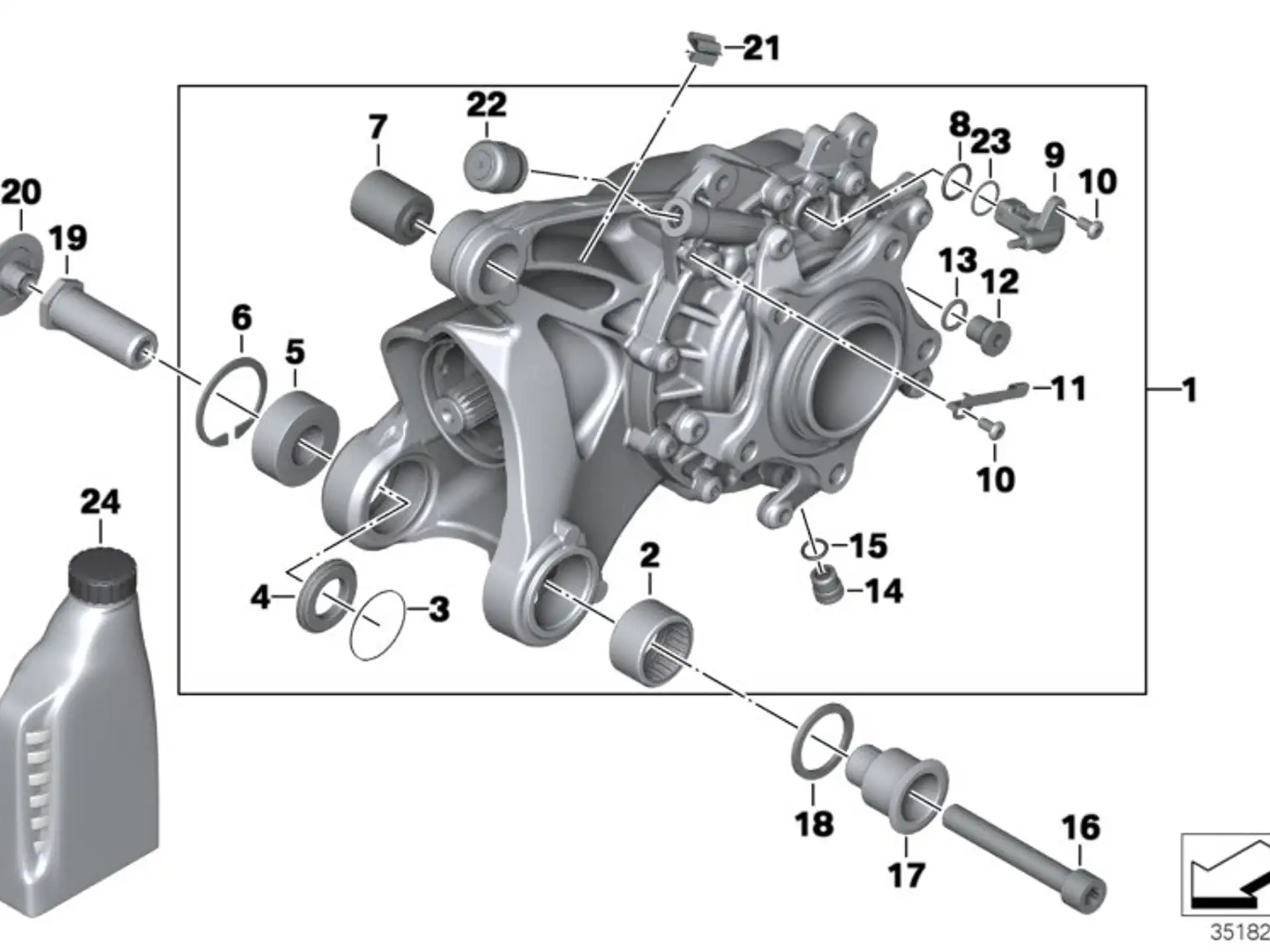BMW Zentrierring K21 K22 K23 K25 K26 K27 K28 K32 K33 K40 K43 K44 33117707796