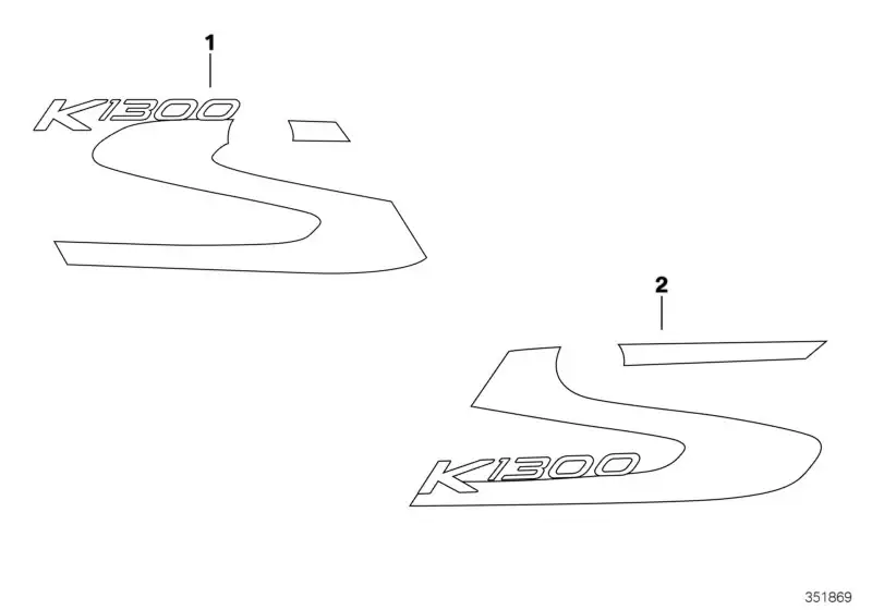 BMW Aufkleber vorne rechts K40 51148535568