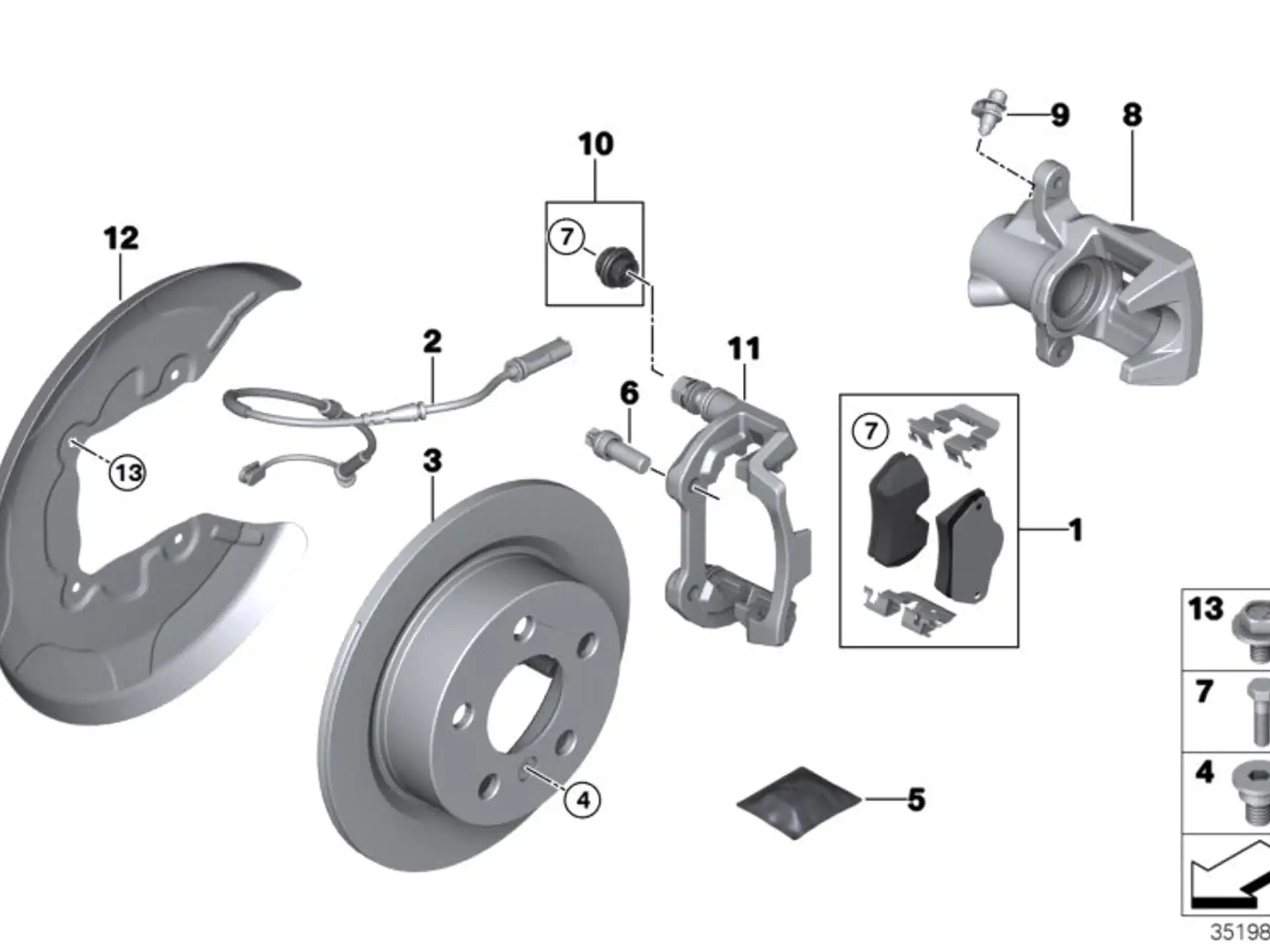 BMW Bremsscheibe F55 F56 F57 34216799383