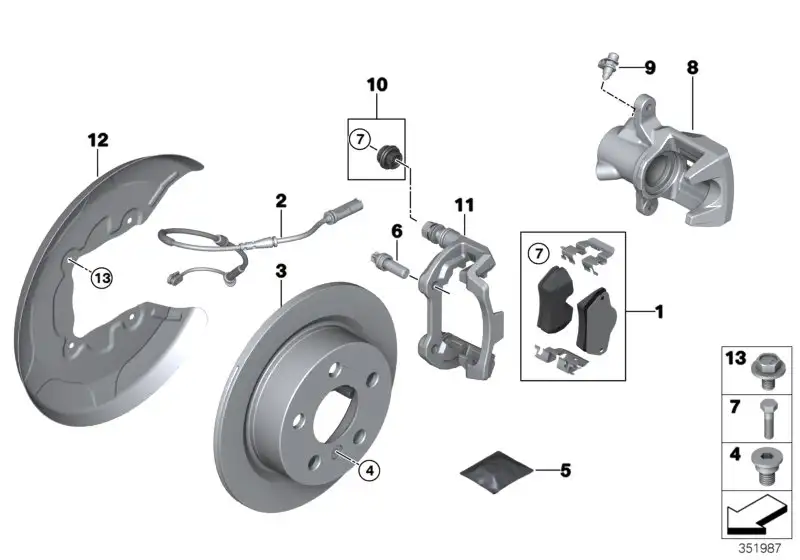 BMW Bremsscheibe F55 F56 F57 34216799383 - MINI F55, MINI F56, MI