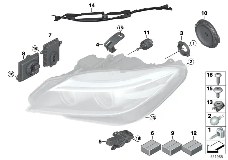 BMW Satz LED Module E89 63117348935 - Z4 E89