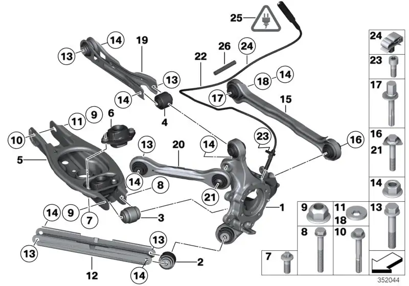 BMW Gummilager E84 33326765534