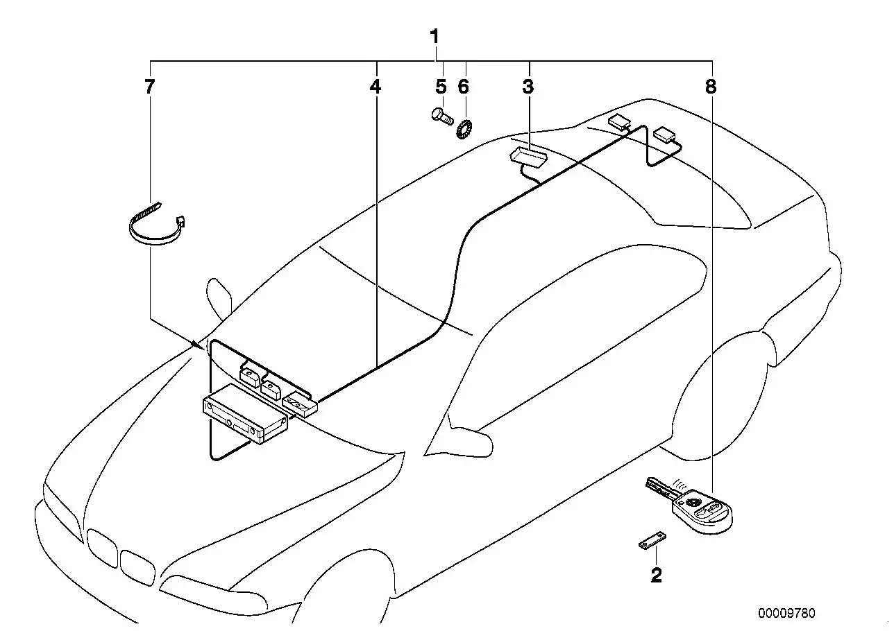 BMW Sperrkreis E39 65258364083