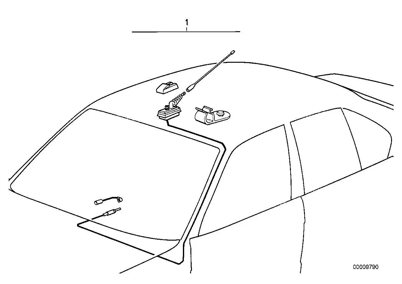 BMW Antennenkabel E36 65218362366
