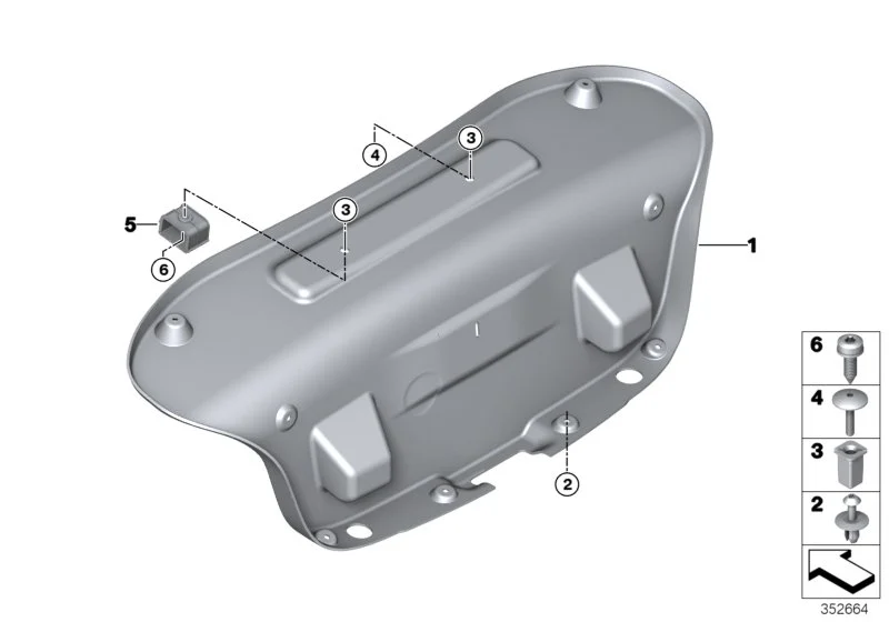 BMW Linsenblechschraube E90 E92 E93 F22 F23 F30 F32 F44 F80 F82 F87 F87N I01 07147225732
