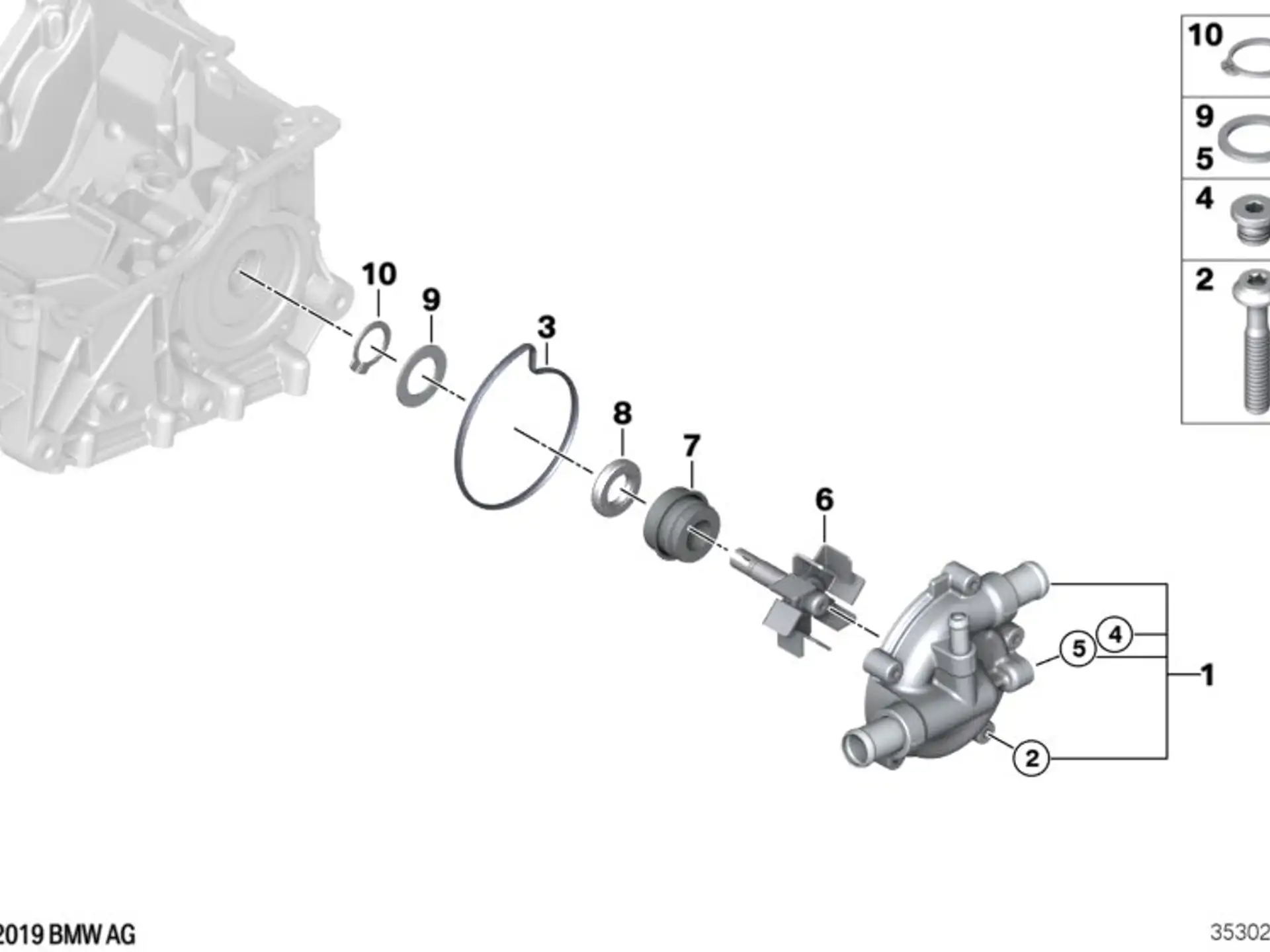 BMW Zylinderschraube K09 K18 K19 K47 K50 K51 K52 K53 K54 K67 K69 K80 K81 K82 K83 K84 I01 07129907399