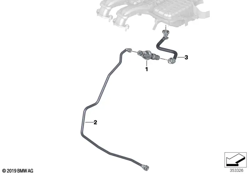 BMW Tankentlüftungsventil I01 F55 F56 F57 13907637268
