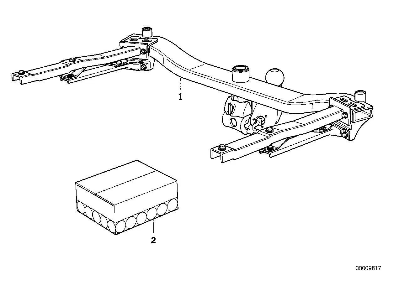 BMW Abdeckung Anhängerkupplung 51122217961