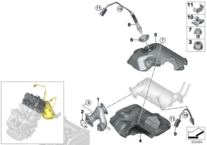 BMW Lambdasonde I01 11788604930 - i3 Mega