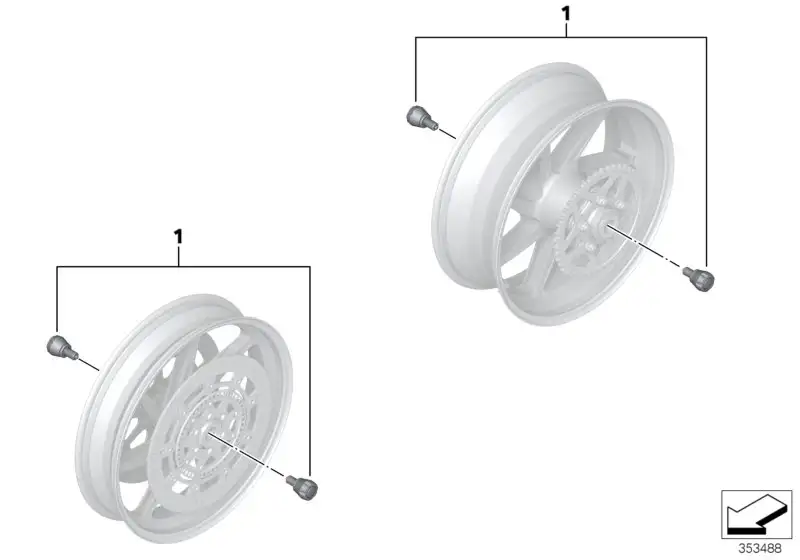 BMW Satz Achsprotektoren K42 K46 K47 77258356929