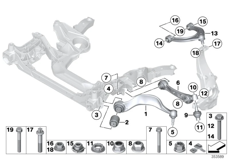 BMW Hydrolager F01 F02 F04 F06 F07 F10 F11 F12 F13 31126777653