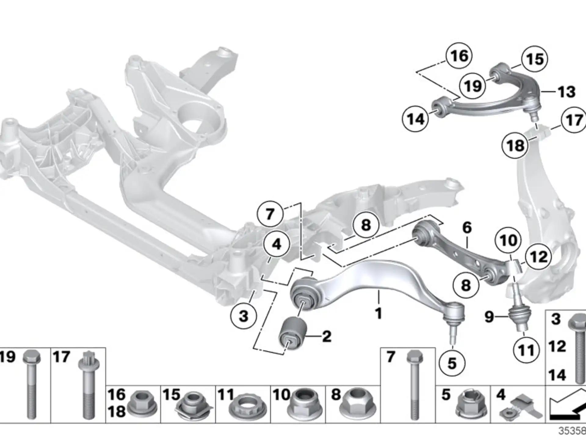 BMW Hydrolager F01 F02 F04 F06 F07 F10 F11 F12 F13 31126777653