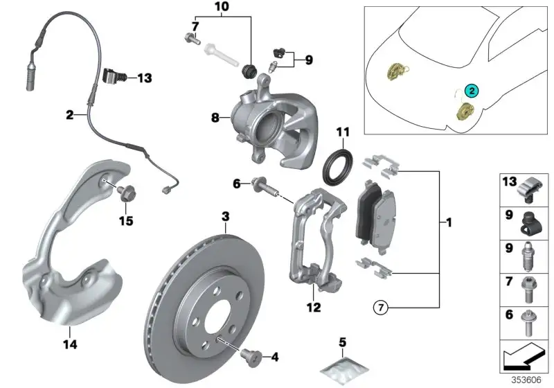 BMW Sechskantschraube mit Schwingungsmasse I01 34116866686 - Bild