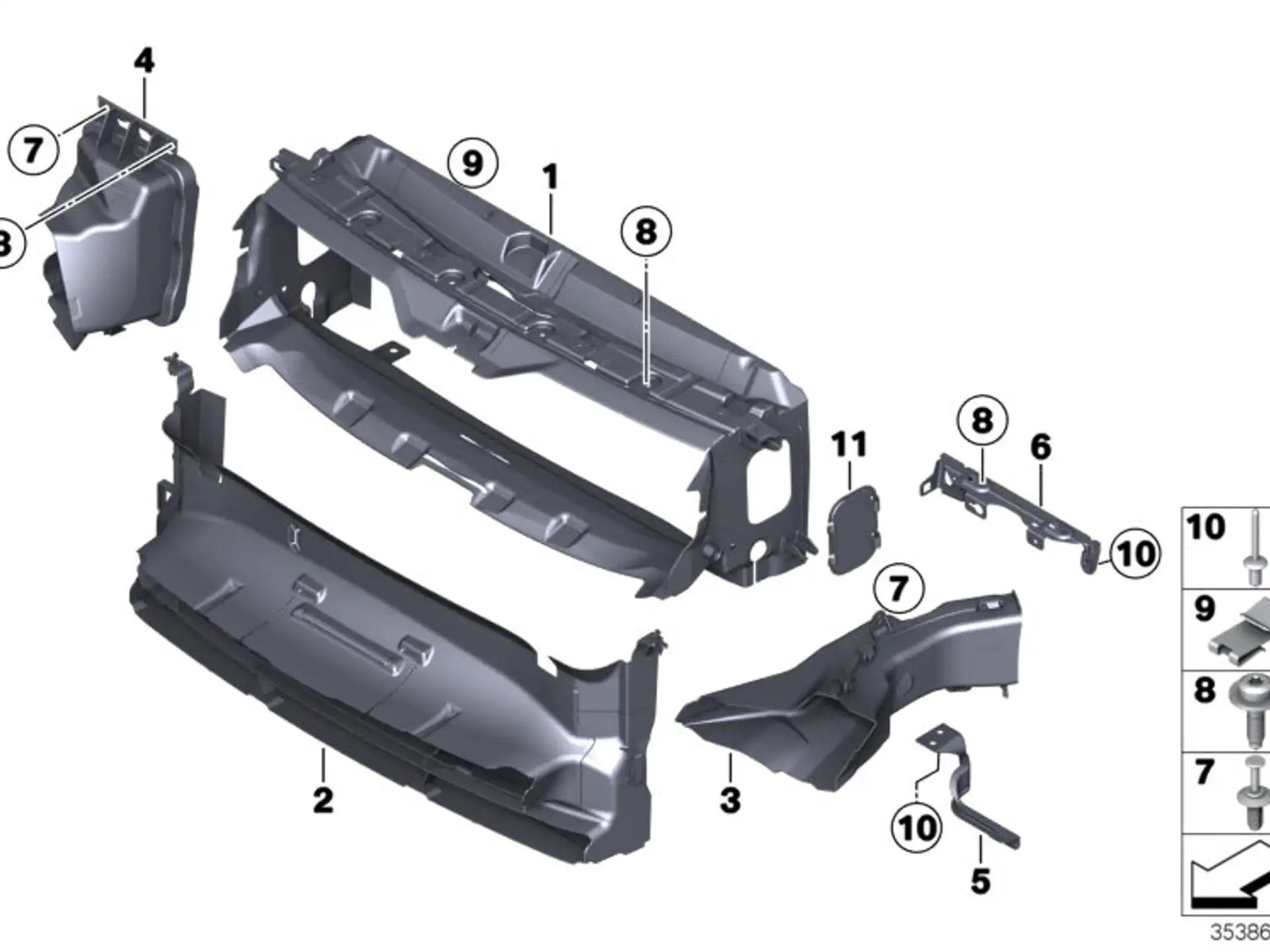 BMW Luftführung Bremse rechts F30 F31 51748054230
