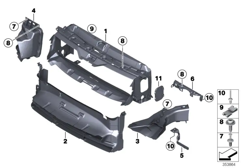 BMW Luftführung Bremse rechts F30 F31 51748054230 - 3er