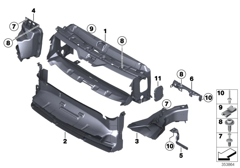BMW Luftführung Bremse links F30 F31 51748054229