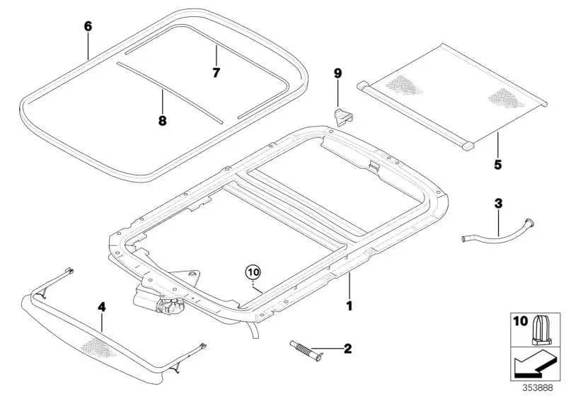 BMW Wasserablaufschlauch hinten R55 R56 54137174869