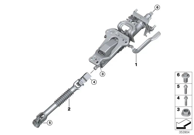 BMW Lenkspindel F55 F56 F56E F57 32306865252