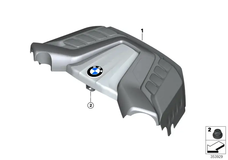 BMW Schallschutzhaube F15 F16 13717634293