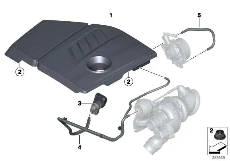 BMW Unterdruckleitung F20 F21 F30 F31 11657619273 - 1er, 3er