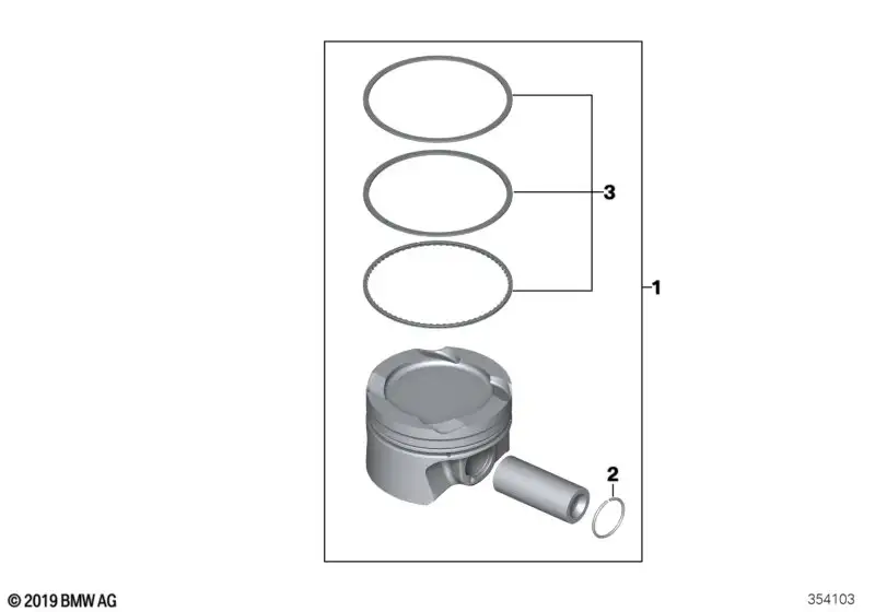 BMW Reparatursatz Kolbenringe F10 F11 F20 F21 F22 F23 F25 F26 F30