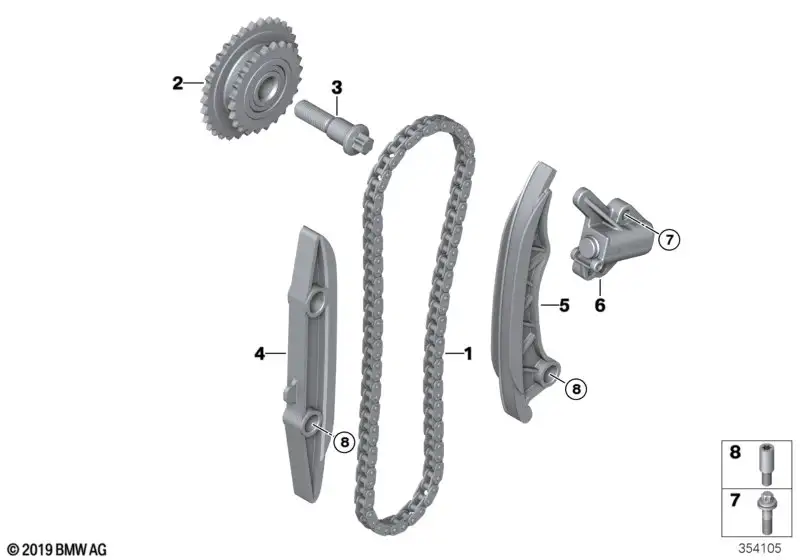 BMW Spannschiene F20 F21 F22 F23 F30 F31 F32 F33 F34 F36 F39 F45