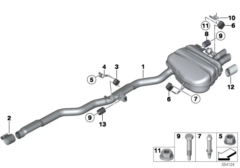 BMW Gummiring F01 F02 F06 F07 F10 F11 F12 F13 18207585359 - 5er,