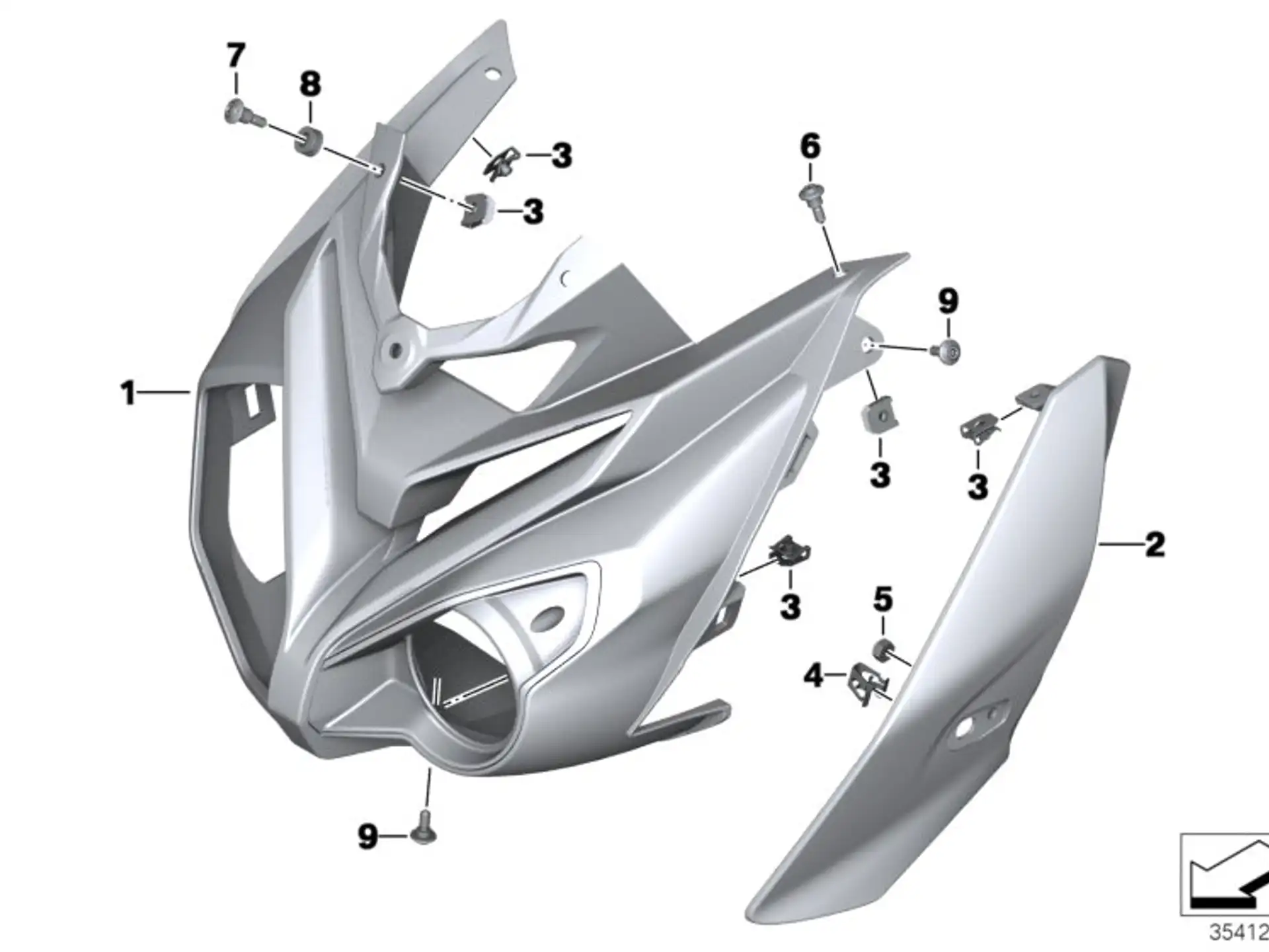 BMW Scheinwerferverkleidung rechts K47 46638534530