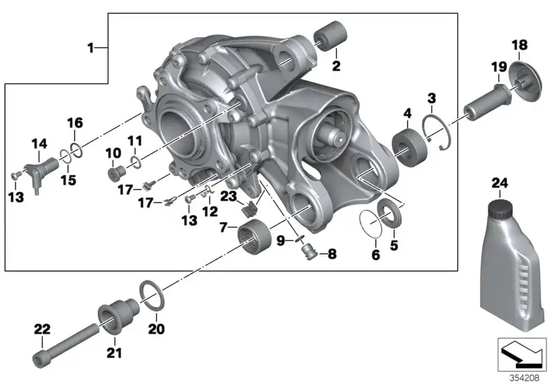BMW Halter K40 K43 K44 34517686494 - K44, K43, K40 / Bildposition