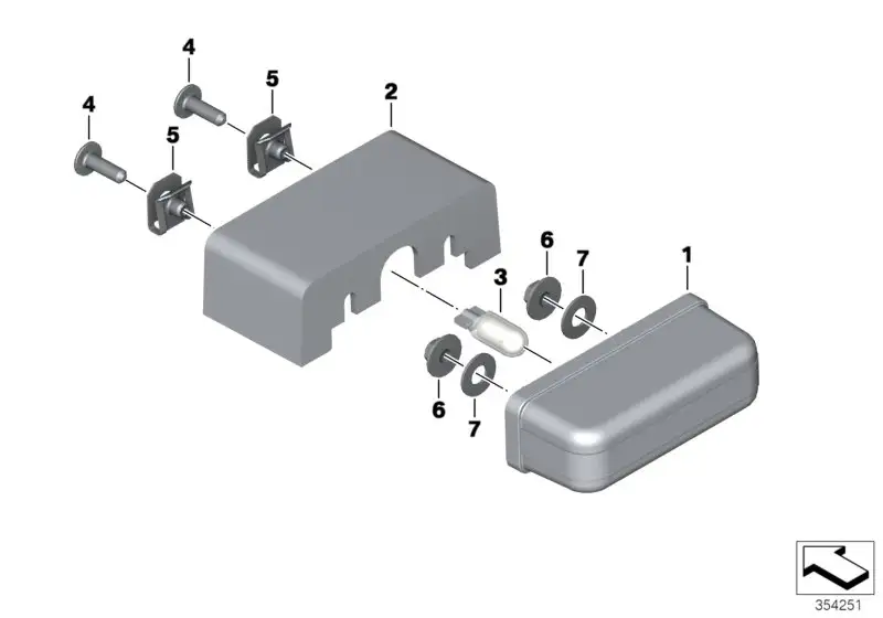 BMW Adapter Kennzeichenleuchte K25H K29 K46 K47 K70 K72 K75 63147