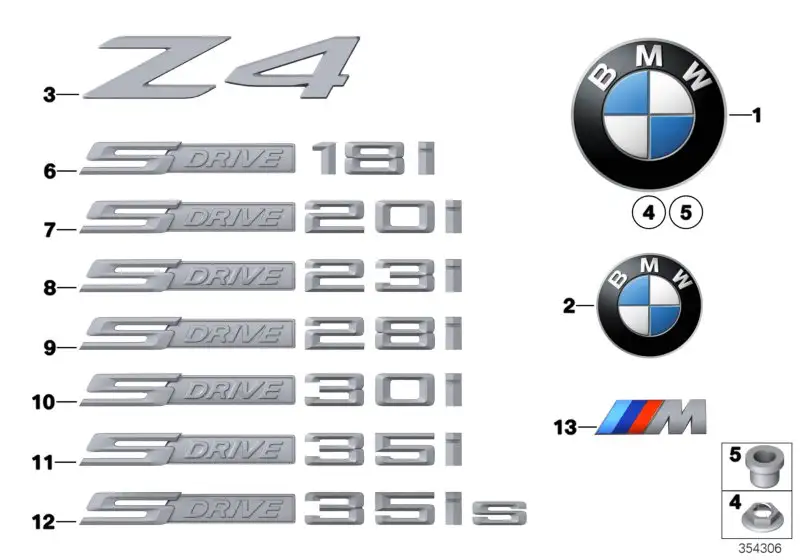 BMW Schriftzug E89 51147269063 - Z4 E89
