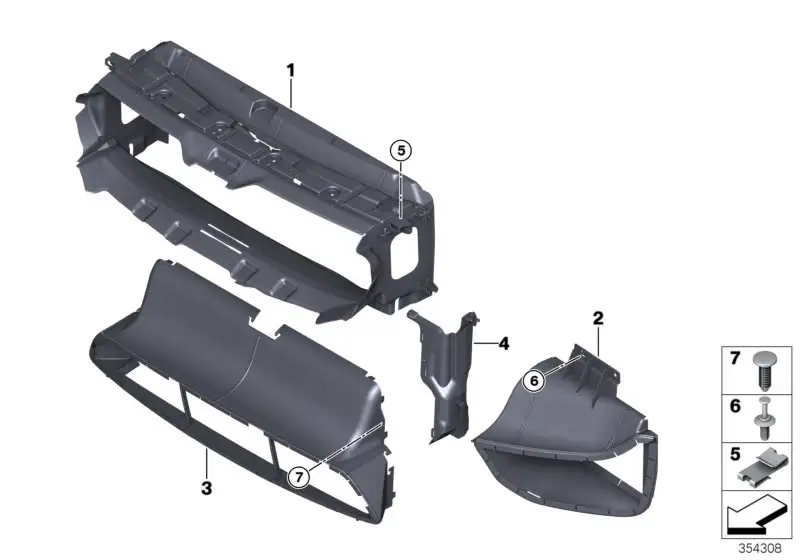 BMW Adapter Luftführung F80 F82 F83 51748055843 - 3er, 4er, M4
