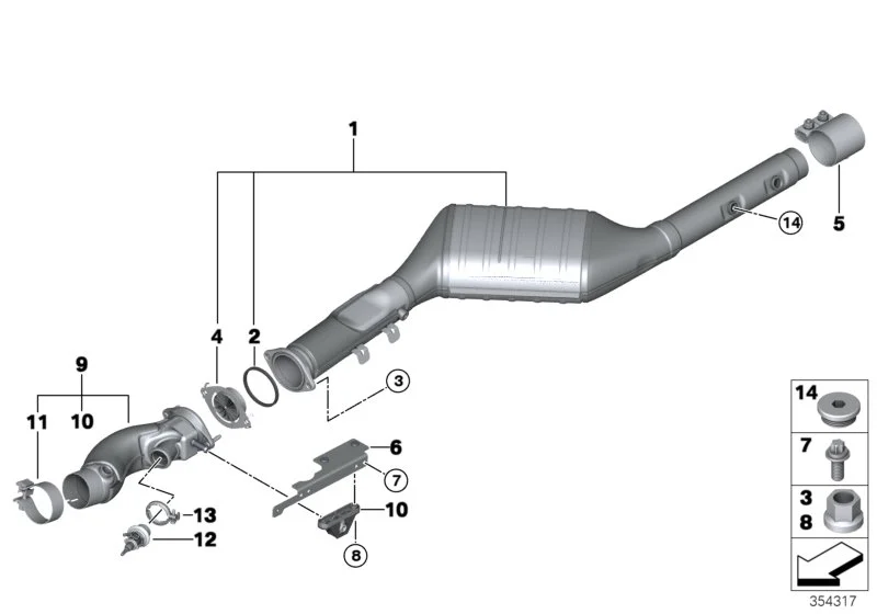 BMW Dichtung E70 E71 F15 F16 18307812171
