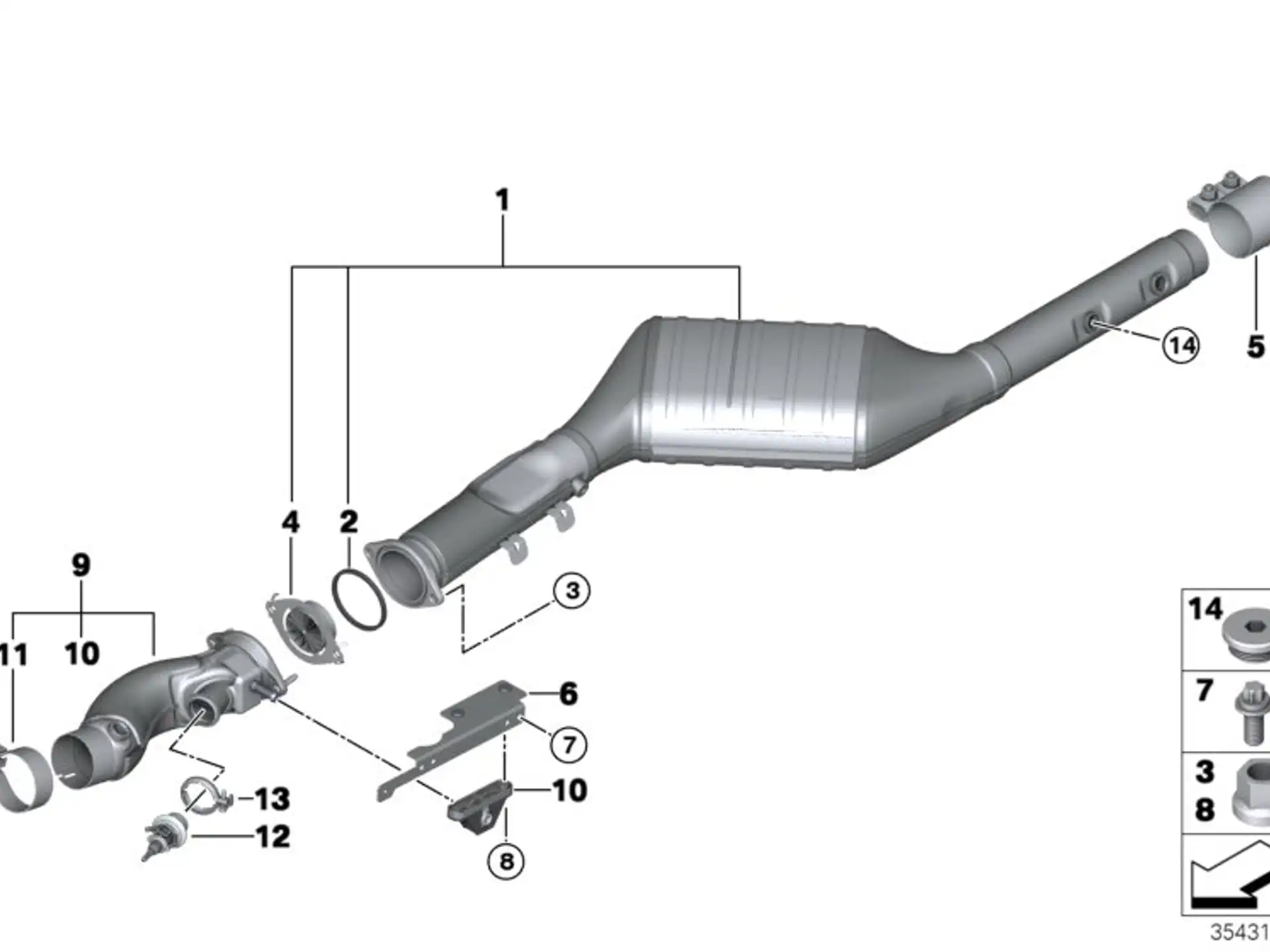 BMW Dichtung E70 E71 F15 F16 18307812171