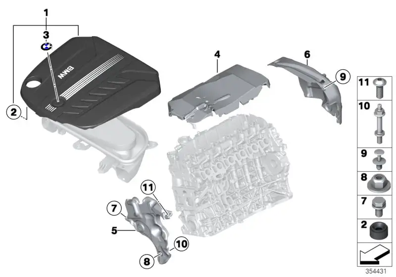 BMW Abdeckung Akustik hinten F15 F16 F25 F26 F30 F31 F32 F33 F34