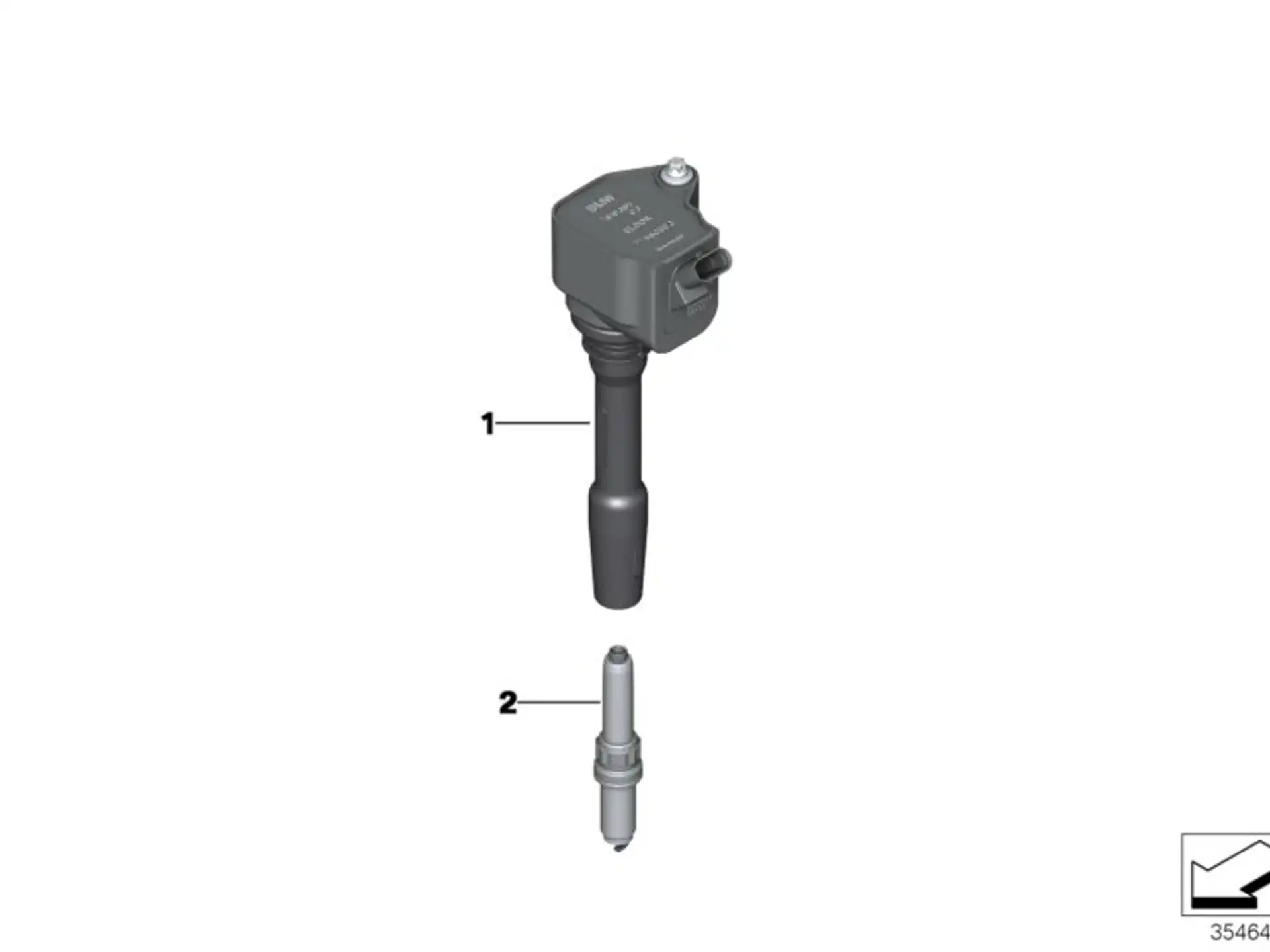 BMW Zündspule F20 F21 F22 F23 F30 F31 F32 F33 F34 F36 F39 F44 F45 F46 F48 F97 F98 G01 G02 G05 G06 G07 G11 G12 G14 G15 G16 G20 G21 G28 G29 M40i G30 G31 G32 I12 I15 F54 F55 F56 F57 F60 12138643360