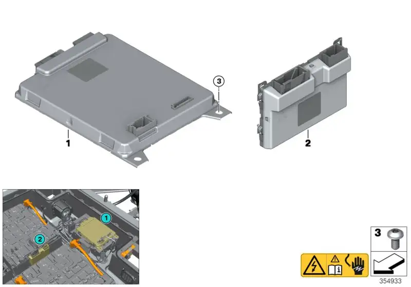 BMW Speicher Management Elektronik I01 61277648784