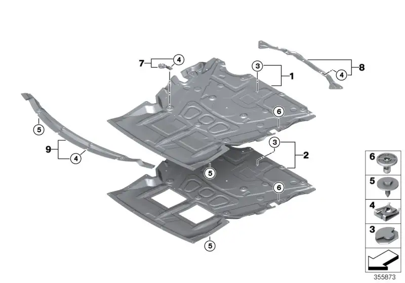 BMW Halter Motorraumabschirmung F20 F21 F22 F23 F30 F31 F34 51757